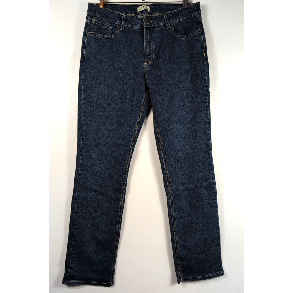 Blue Mountain Women’s Size 14 Jeans NWT Mid Rise Straight Leg Stretch Denim Pant